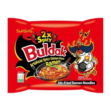2X Spicy Buldag Noodles 140 Gm