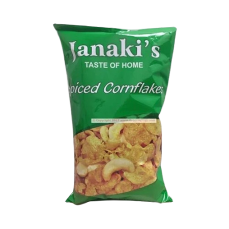 Janaki S Spicy Corn Flakes 7 Oz