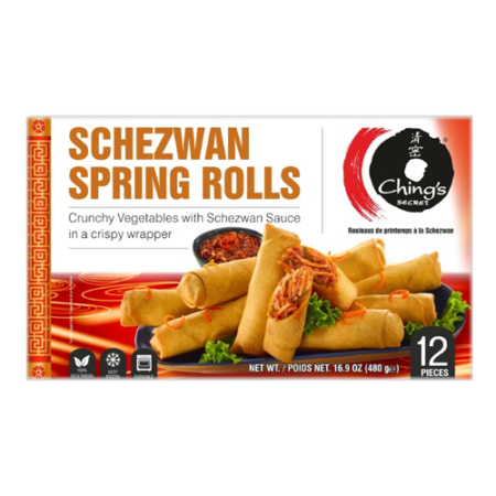 Schezwan Spring Rolls 12