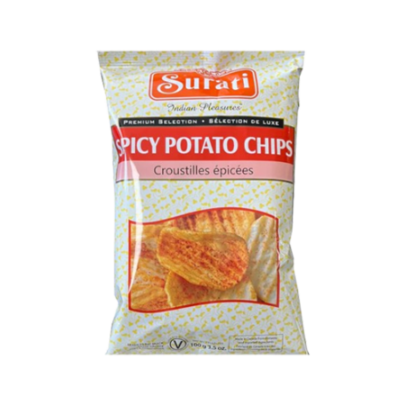 Surati Spicy  Potato Chips 3.5 Oz