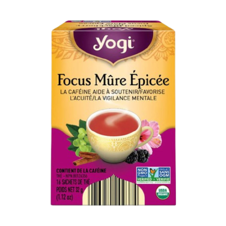 Yogi Spiced Blackberry Focus 16 Tea Bags