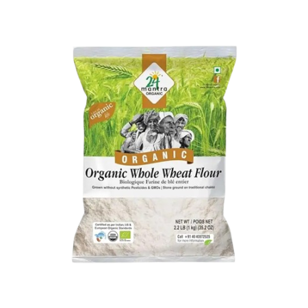 24 MANTRA ORGANIC WHOLE WHEAT FLOUR 10 LBS