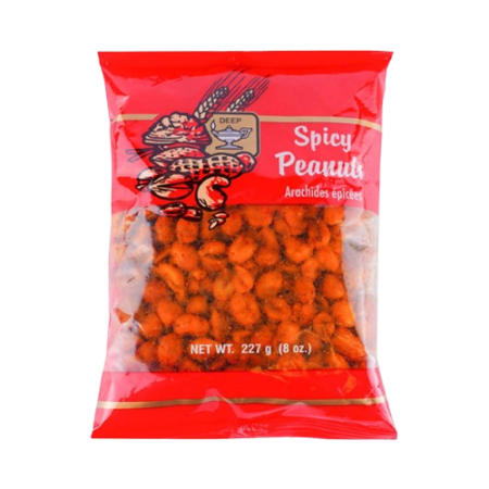 DEEP SPICY PEANUTS 8 OZ
